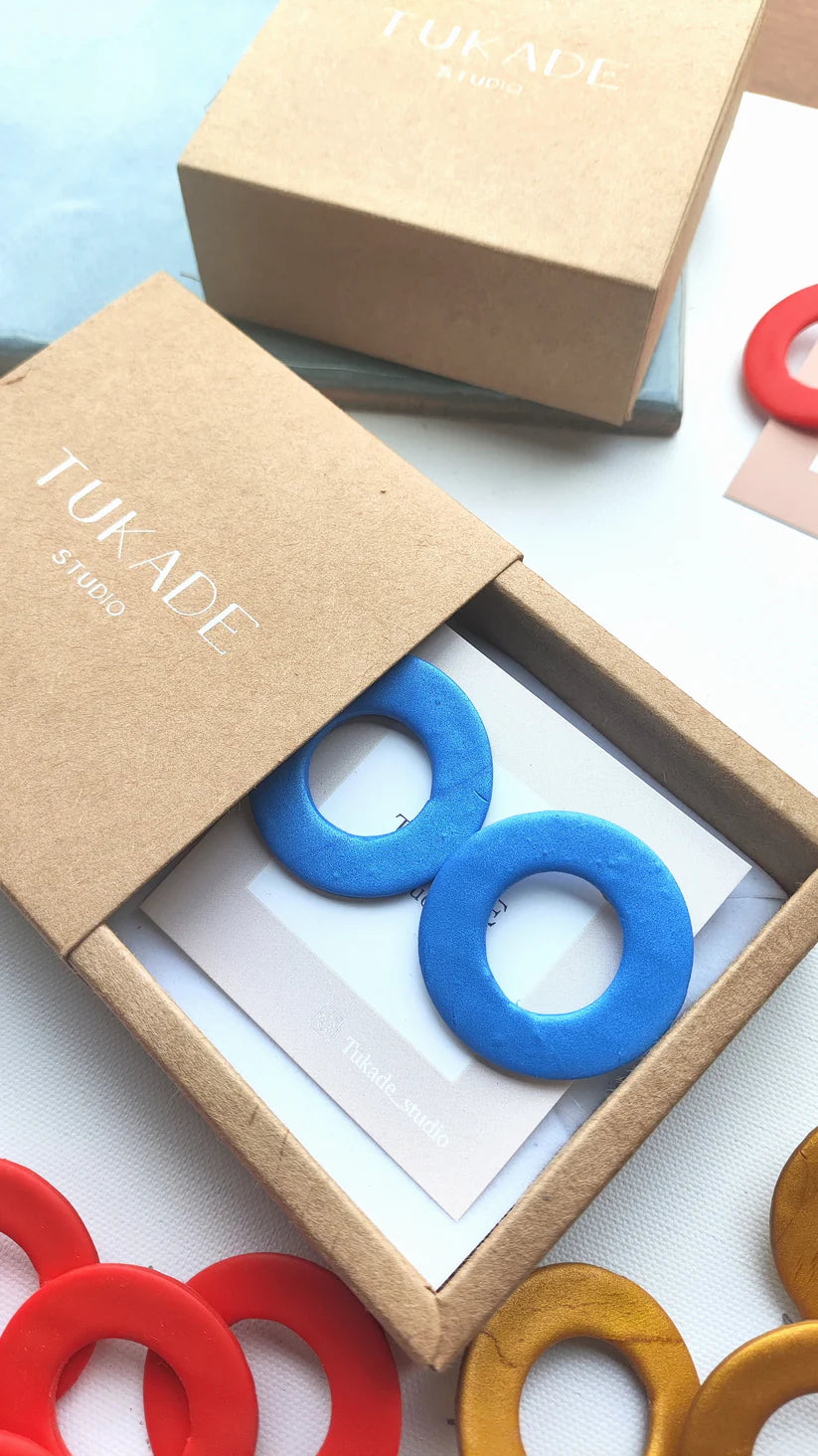 Tukade Studio I DORA I Boucles d'oreilles cercle doré