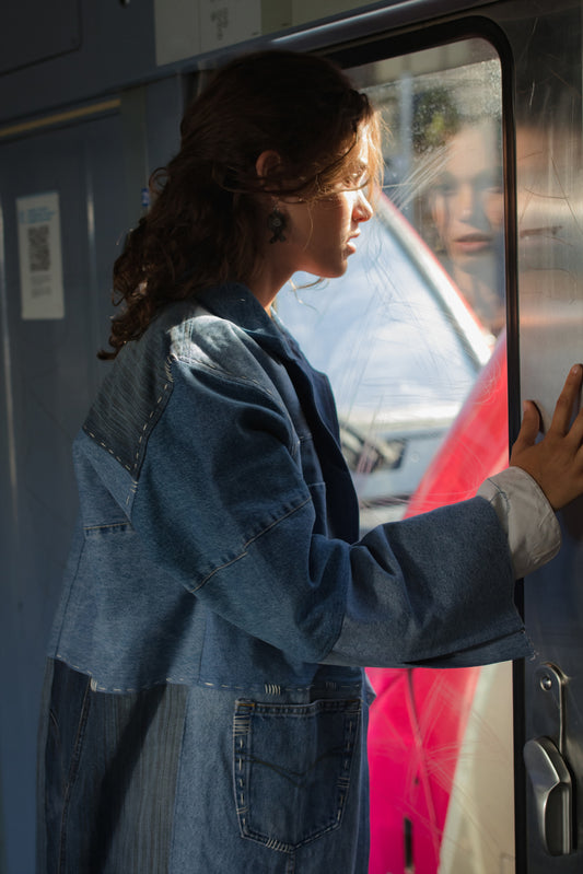 I saved the fish - Patchwork - Veste en Jean