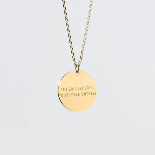 The Giving Keys - Let Go Définition - Collier Disque XL