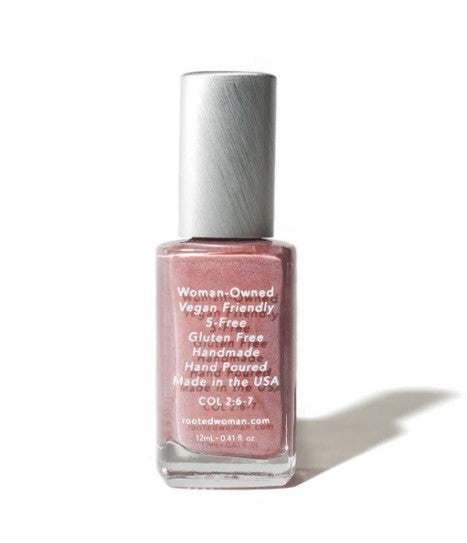 Rooted Woman - Rêvetue de Sa Paix - Vernis à ongles bio rose poudré brillant