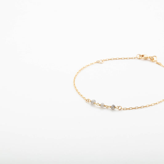 No Other Name - Bracelet Trois Pierres Précieuses