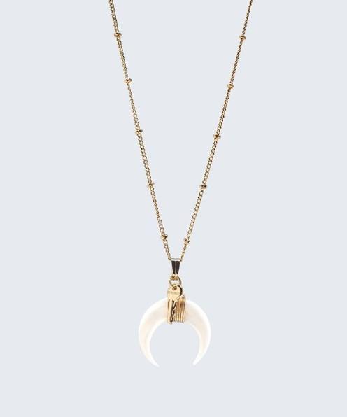 The Giving Keys - Force - Collier Corne en Croissant de Lune