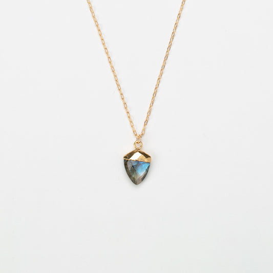 No Other Name - Collier de pierre précieuse en forme châtaigne