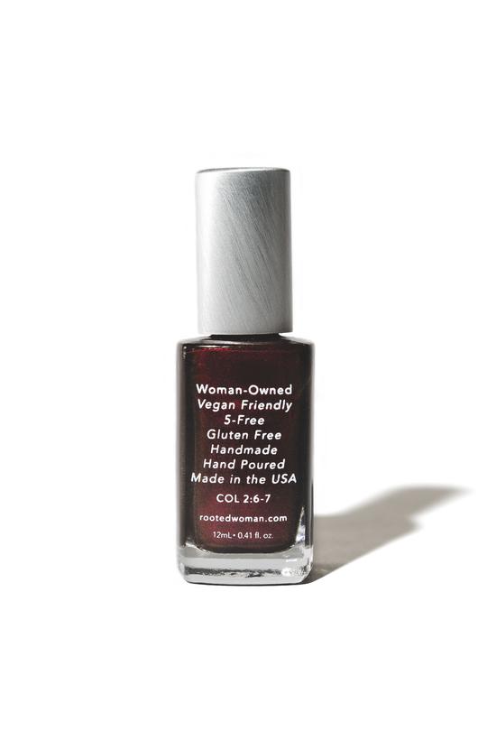 Rooted Woman - Pardonnée - Vernis à ongles bio violet foncé brillant