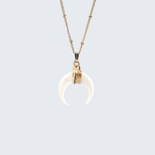 The Giving Keys - Force - Collier Corne en Croissant de Lune