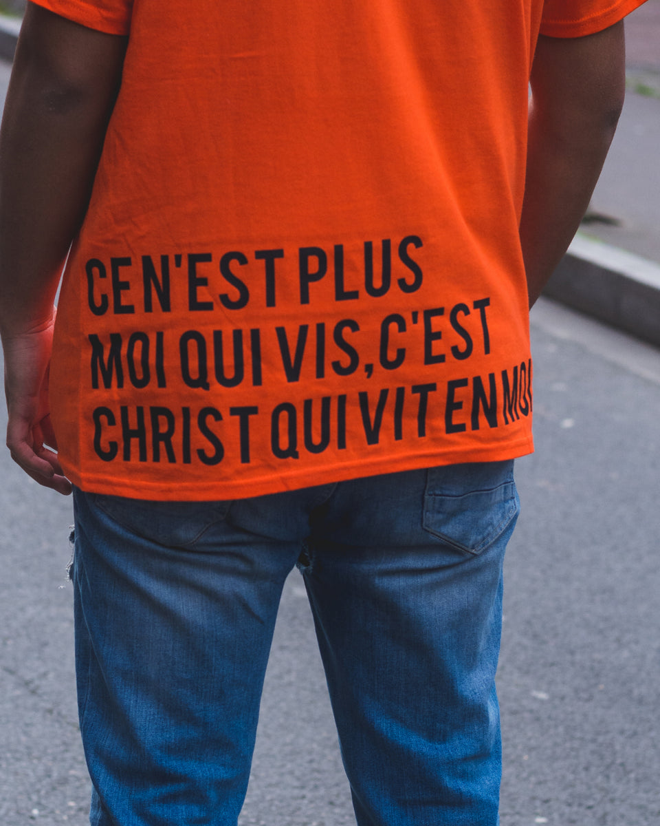 Christlivesinme - Base - T-shirt orange unisexe
